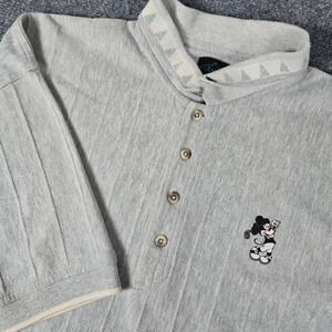 Greg‎ Norman Collection Mickey Mouse Golf Polo Shirt Gray XL Mens